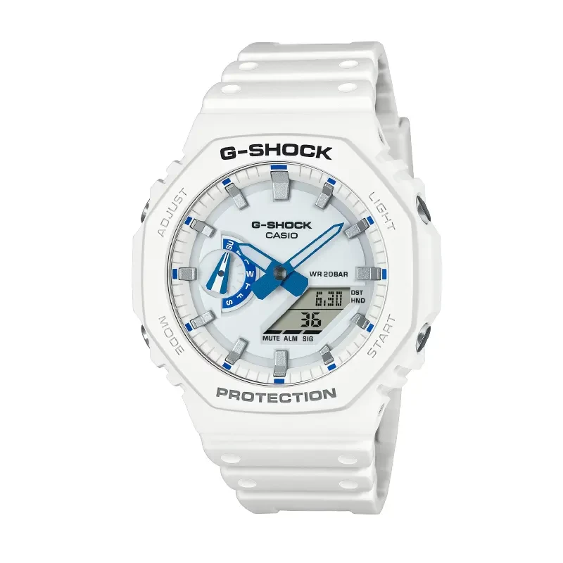 Casio G-Shock White Dial Full Luminous Men's Watch- GA-2100HDS-7A
